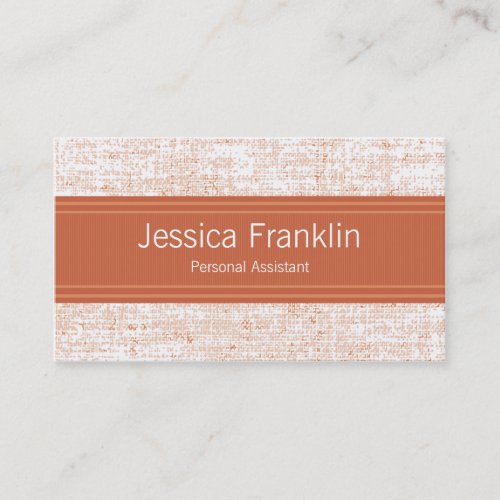 Advance Orange Assistant Business Cards