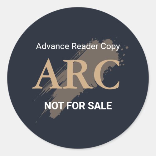 Advance Reader Copy ARC Not for Sale Book Classic Round Sticker