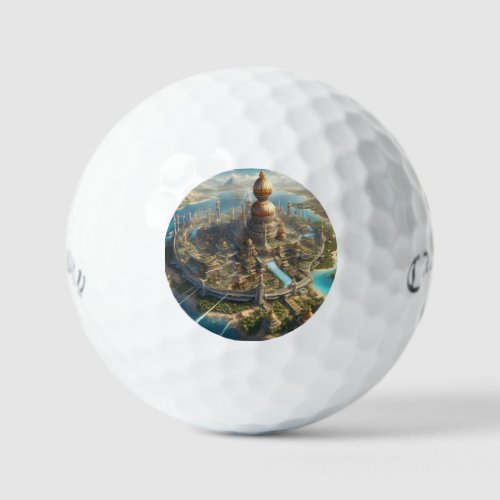 advance type 1 civilization aerial view tilt shift golf balls