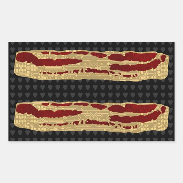 Advanced Bacon Technology Rectangular Sticker (Front)