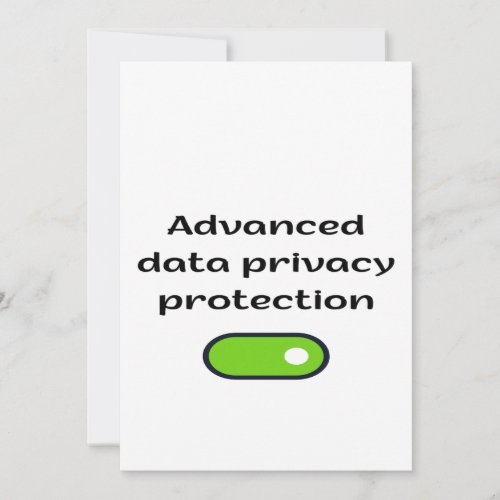 Advanced data privacy protection ON Invitation