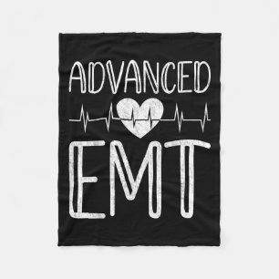 Advanced Emt - Emergency Medical Technician Ems Pa Fleece Blanket
