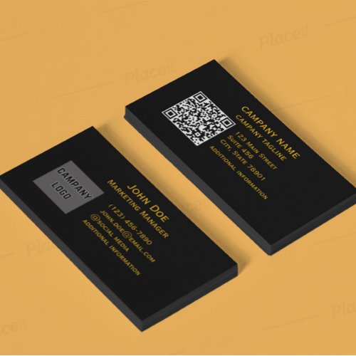advanced gold Front And Back Business Cards