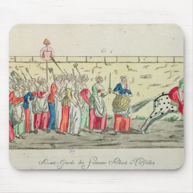 Advanced guard of the women going to mouse pad (Front)