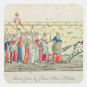 Advanced guard of the women going to square sticker