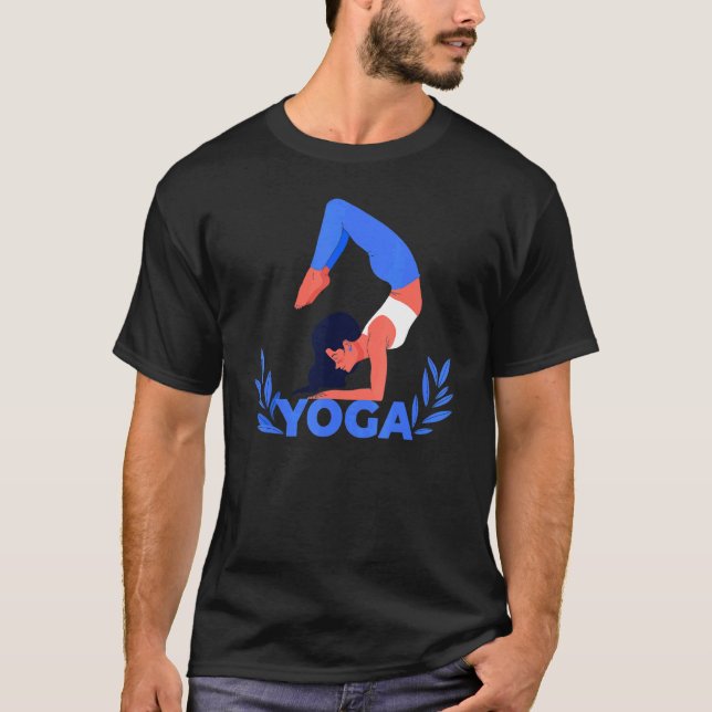Advanced Pose Meditation Yoga T-Shirt (Front)