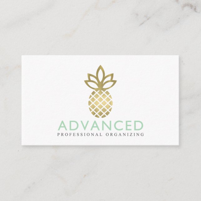 Advanced Professional Organizing Custom Business Card (Front)