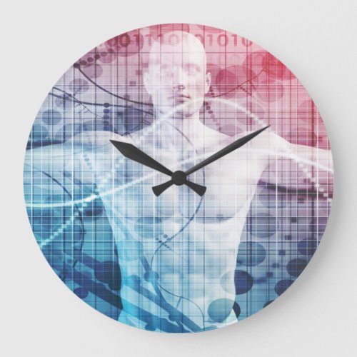 Advanced Technology and Science Abstract Large Clock