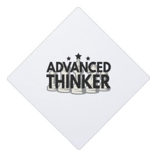 Advanced Thinker Funny Chess PLayer Gift Graduation Cap Topper
