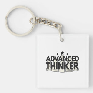 Advanced Thinker Funny Chess PLayer Gift Keychain