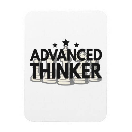 Advanced Thinker Funny Chess PLayer Gift Magnet