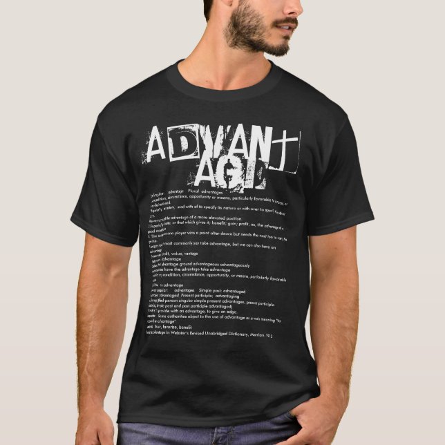 Advantage Grunge Distressed Definition T-shirt (Front)