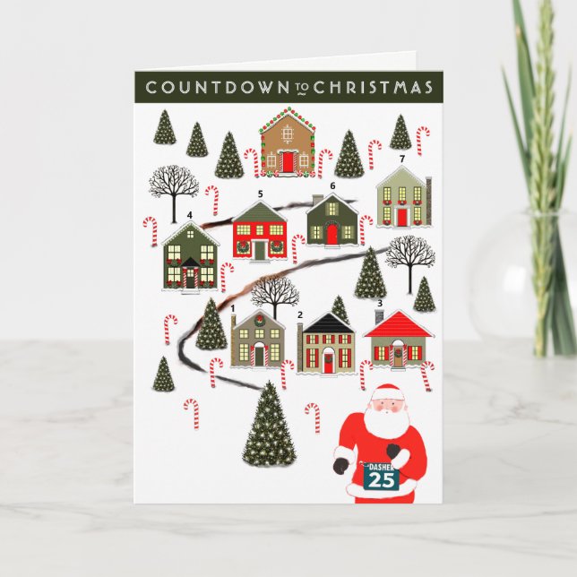 Advent Calendar Christmas Card (Front)