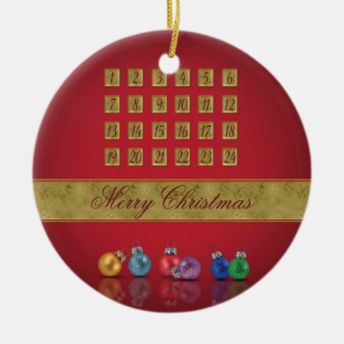 Advent Calendar Christmas Ornaments
