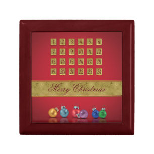 Advent Calendar Christmas Ornaments Gift Box