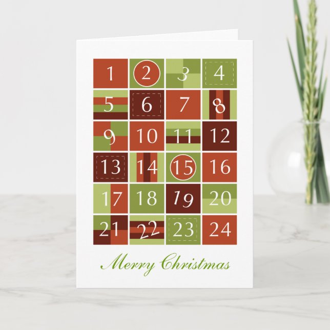 Advent Calendar Holiday Card (Front)
