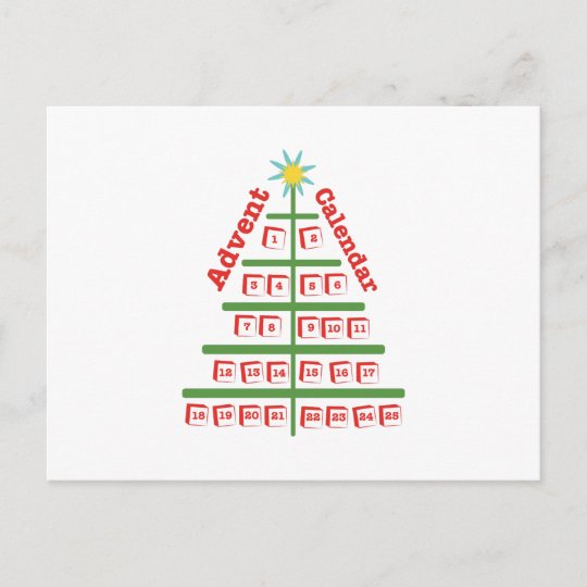 Advent Calendar Postcard