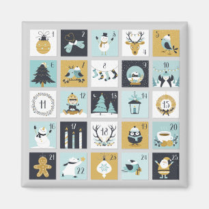 Advent Calendar Printable Calendar Magnet