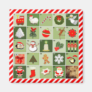 Advent Calendar with Dog Photo Magnet