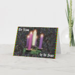 Advent Candles Holiday Card at Zazzle