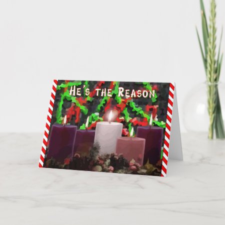 Advent Candles Holiday Card