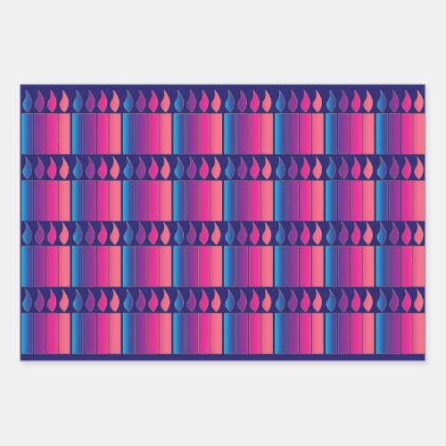 Advent Candles Holiday  Wrapping Paper Shee
