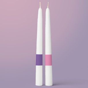 Advent Candles -- Pink & Purple Tapers