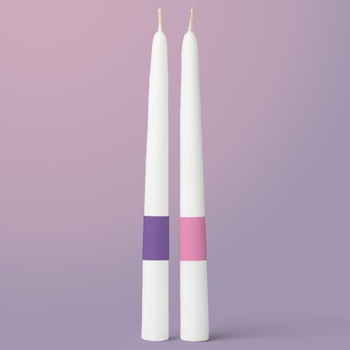 Advent Candles __ Pink  Purple Tapers