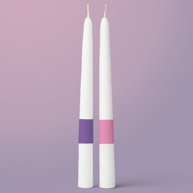 Advent Candles -- Pink & Purple Tapers (Creator Uploaded)