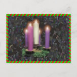 Advent Candles Postcard at Zazzle