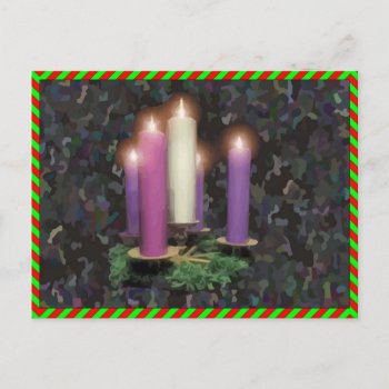 Advent Candles Postcard by itschristmas at Zazzle
