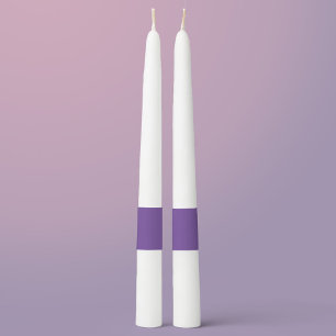Advent Candles- -- Two Purple Tapers Taper Candle