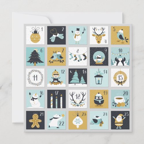 Advent Christmas Card Personalize