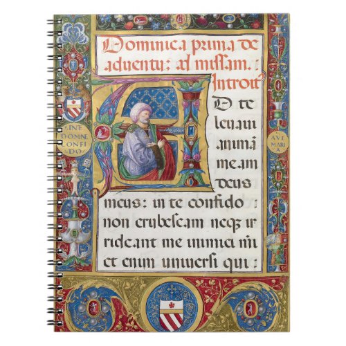 Advent Christmas Liturgy Medieval Manuscript Notebook