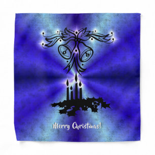Advent, Christmas Magic on Blue Bandana