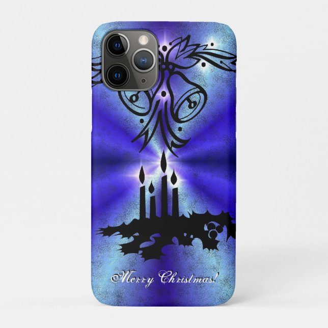 Advent, Christmas Magic on Blue Case-Mate iPhone Case (Back)