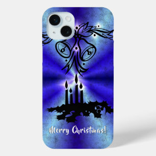 Advent, Christmas Magic on Blue iPhone 15 Plus Case