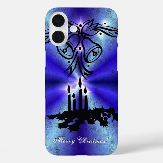 Advent, Christmas Magic on Blue Case-Mate iPhone Case (Back)