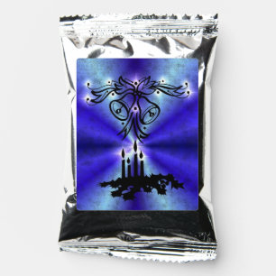 Advent, Christmas Magic on Blue Coffee Drink Mix