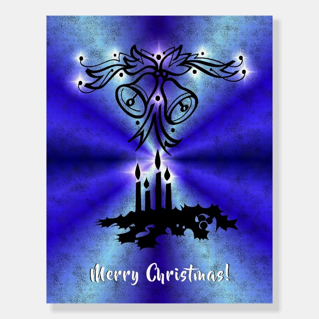 Advent, Christmas Magic on Blue Foam Board (Front)