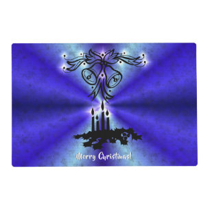 Advent, Christmas Magic on Blue Placemat