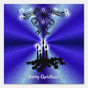 Advent, Christmas Magic on Blue Sign