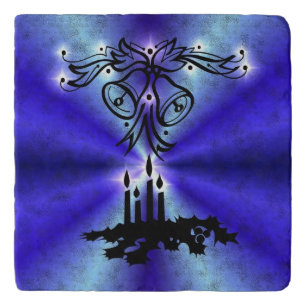 Advent, Christmas Magic on Blue Trivet