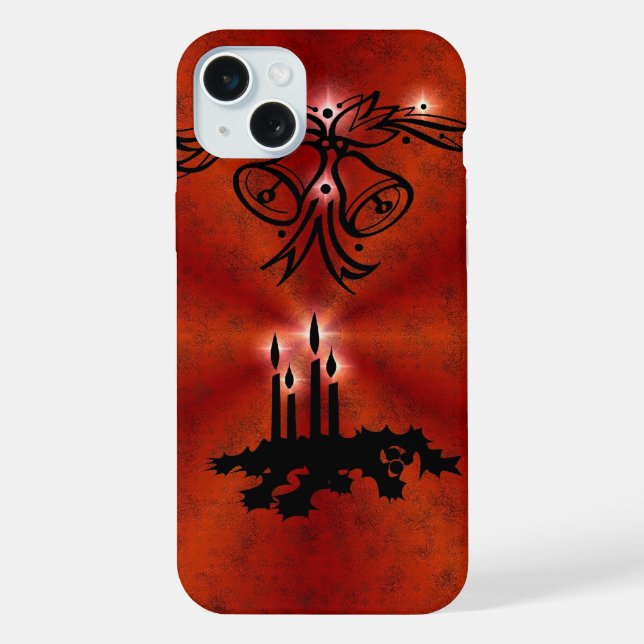 Advent, Christmas Magic on Red Iphone Case (Back)