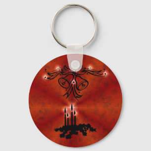 Advent, Christmas Magic on Red Keychain