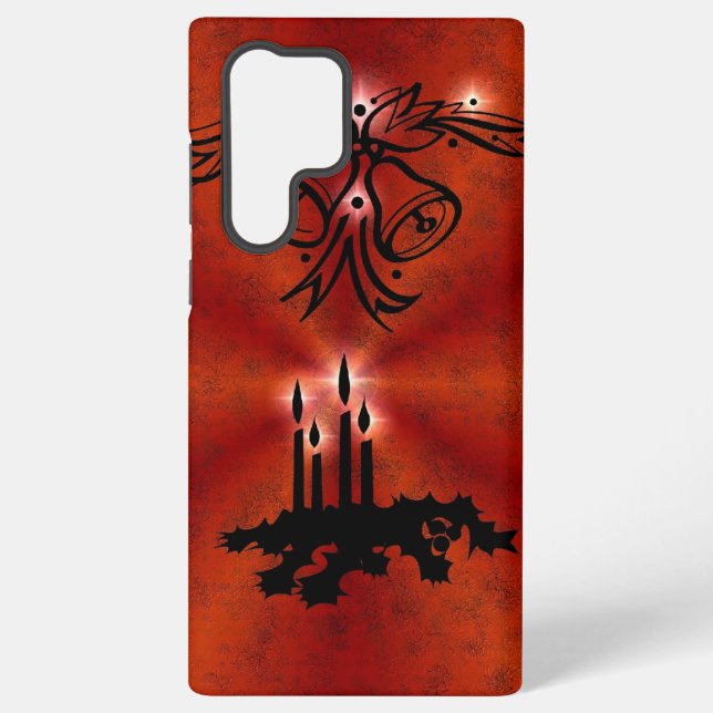 Advent, Christmas Magic on Red Samsung Galaxy Case (Back)