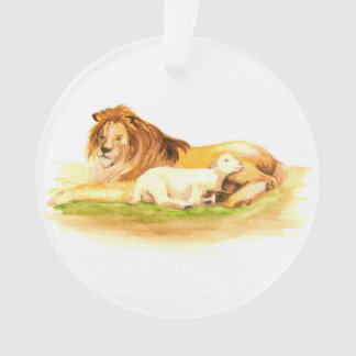 Advent Jesse Tree Lion and Lamb Ornament