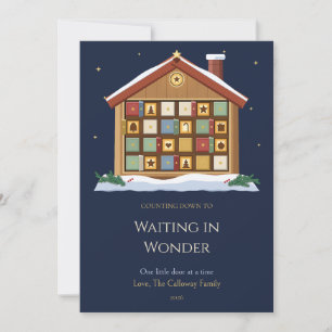 Advent Lantern Family Christmas Card
