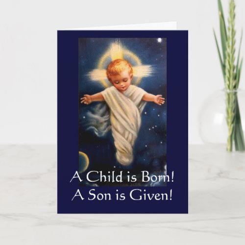 Advent Propter NOS Child Is Born Holiday Card