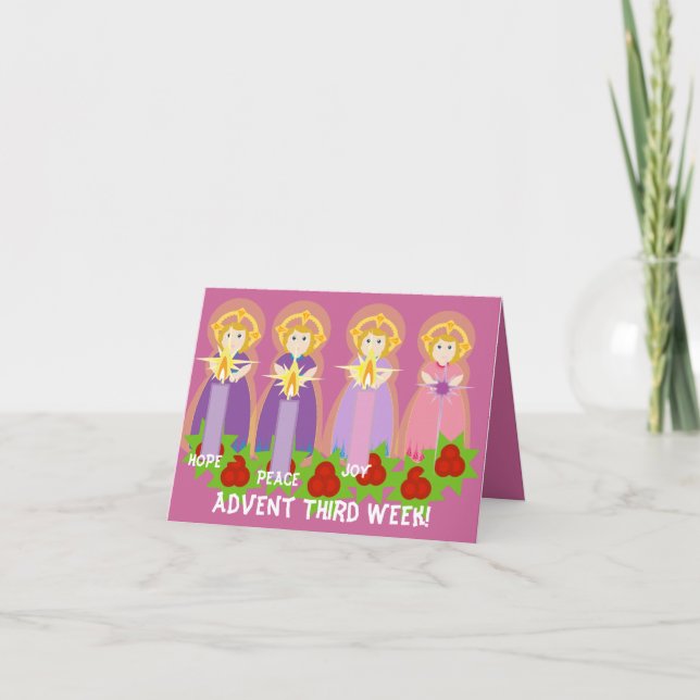 ADVENT Third Week Joy-Customize Holiday Card (Front)
